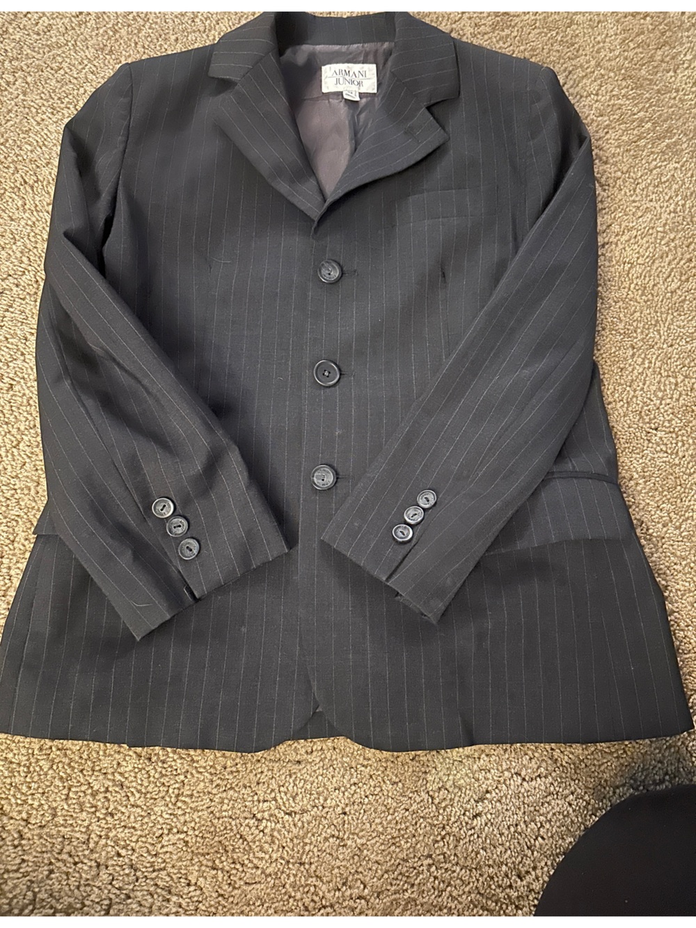 Authentic Armani Junior Grey stripe Jacket - Armani Junior
